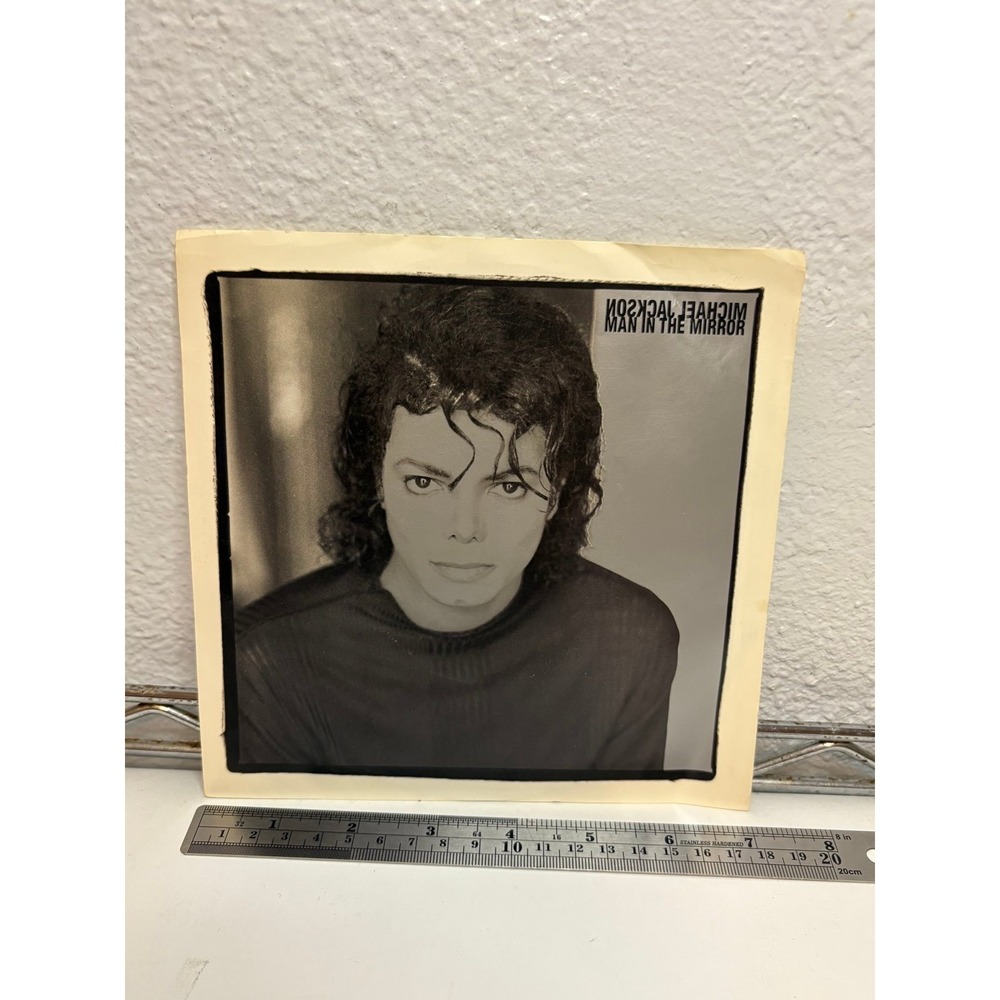 Michael Jackson Man In The Mirror 7" Vinyl Single (1988 Epic 34-07668) w/ Pictur